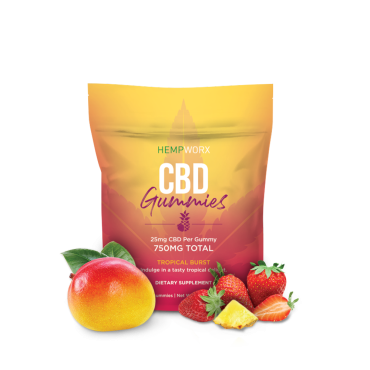 HempWorx CBD Gummies Tropical Burst