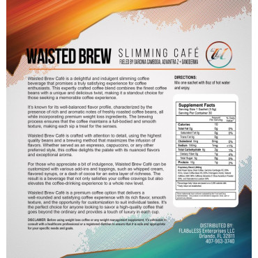 WAISTED BREW Slimming Cafe NEW 30 COUNT