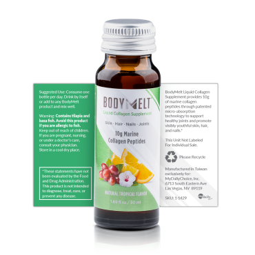 BodyMelt Liquid Collagen Tropical Drink